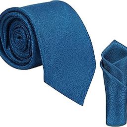 Men's Microfibre Strips Necktie Tie With Pocket Square (Leatharite Gift Box) (Pack of 2)-N12-image-92