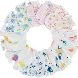 Cotton Mittens for Newborn (0-6 Months) | Soft Baby Gloves with Gentle Elastic Wristbands | Anti-Scratch Cotton Hand Covers for Infant Boys & Girls-image-98
