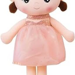 SCOOBA Soft Adorable Crown Doll 45cm - Polyfill Washable Cuddly Soft Plush Toy - Helps to Learn Role Play - 100% Safe for Kids (Crown Doll Pink)-image-92