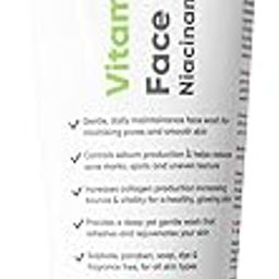 Cos-IQ Vitamin B3-5% Niacinamide Face Wash for Smooth and Even Skin, Tan Removal & Glowing Skin, pH Balanced & Paraben Free (30 Days Pack, 100ml)-11