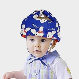 StarAndDaisy Baby Head Protector Cushion Plush Soft Toy Early Learning Toy Fall Protection Helmet Baby Head Protector Child Adjustable Shoulder Strap (Bunny Print)-image-7