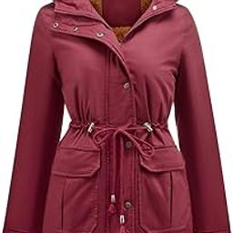 Women's Long Velvet Cotton Coat | Winter Hooded Jacket with Fur Collar | Warm Solid Color Commuter Style-13