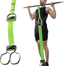 Kaunopilis Pull Up Assistance Bands, Heavy-Duty Adjustable Resistance with Fabric Feet/Knee Rest for Pull Ups System Home Gym Strength Training, Up to 360 lbs Assistance-image-52