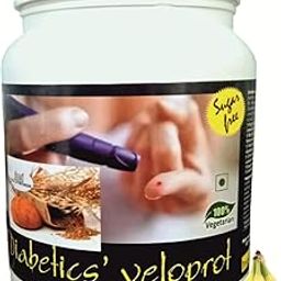 Develo Diabetic Protein Powder Sugar Free Food Supplement For Diabetes Care VeloProt Powder Men & Women Banana 1kg-picture-11