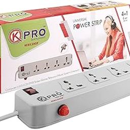 4+1 Extension Board/Cord,Power Strip,4 Universal Sockets 1 Switch with Indicator,Safety Fuse,Upto 10 Amp with 15 feet/4.5 M Cable (4 Socket+1 Switch)-image-49