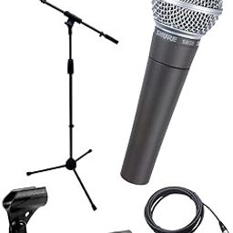 Shure SM58-LC Dynamic Vocal Microphone with Stand and XLR to XLR Cable-image-80