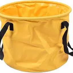 ATORSE PVC Collapsible Fishing Bucket Outdoor Camping Fish Water Bucket Yellow 30L-picture-49