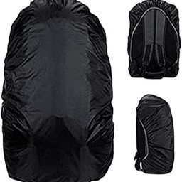 KENDRICK 100% Waterproof 40L to 60L Rain Cover for Backpack Bags Rubberized Material, Dust Proof, Rainproof Dustproof Protector Raincover Elastic Adjustable Specially for Trekking Black-image-28