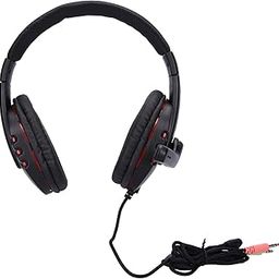 Computer Headset with Microphone, 3.5mm Wired Gaming Headset for Mobile PhoneComputerMP3/MP4/Gaming Tablets, Bass Stereo Sound Noise Reduction Headphone-25