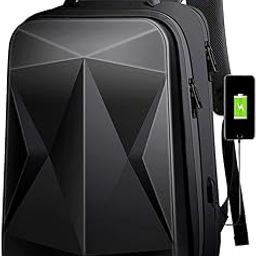 Hard shell Business Travel Laptop Backpack with USB Charging Port Daypack for Men Women-24