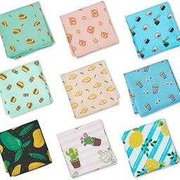 100% Organic Soft Cotton Women's Handkerchiefs | Multicolor & Trendy Printed Hanky Designs | Soft & Breathable Fabric-image-76