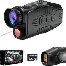 Digital Night Vision Monocular with Infrared Illuminator & Video Recording, 984ft Long Distance, 1080P Night Vision Goggles Binoculars for Hunting, Camping, Surveillance with 32 GB SD Card-picture-22