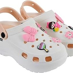 Cute Cartoon Embellished Fashionable Comfortable Lightweight and Funky Slip-On Clogs for Women & Girls-image-57