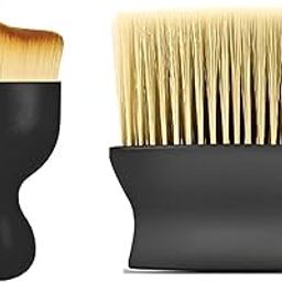 Car Interior Cleaning Brush Set, Soft Bristle Detailing Tools, 12.5 cm Handle, Black-image-6