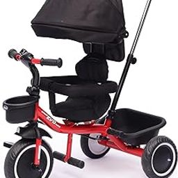 Chicco 4in1 Evo Trike (Red)| 4 Configuration | Parent Control Steering | 360° Seat Rotation for Parent-Facing & Forward-Facing | BIS Certified-image-68