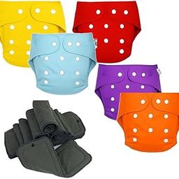 Softlia Reusable Cloth Diaper for Babies | Washable, Adjustable, Leak-Proof with Absorbent Insert (0–3 Years) (5)-14