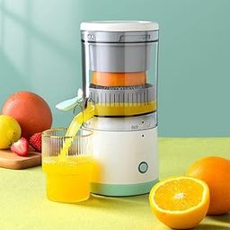Rechargeable Automatic Citrus Press Juicer with USB Charging, Orange Juicer Mosambi sweetlime Squeezer Wireless Portable Electric Fruits Juicer Blender for Travel & Kitchen Purpose 1PC-22