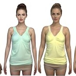 Women/Girls Cotton Non-Padded Bra Camisole (Pack of 4) Multicolor-image-90