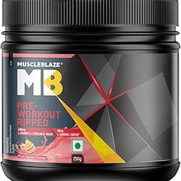 MuscleBlaze Pre Workout Ripped (Fruit Splash, 27 Servings, 250g) | 4000mg Citrulline & L-Arginine, 500mg L-Carnitine, 500mg Garcinia Extract-image-82