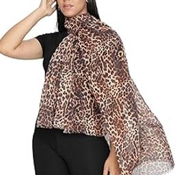 Wild Roar Cotton Scarf for Women – Soft Lightweight Animal Print Wrap – 100 x 180 CM Fashion Shawl – Breathable Cotton Accessory for All Seasons-27