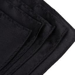 CALANDIS™ Groom Suit Pocket Towel Square Mens Pocket Towel Fabric Soft Polyester Silk Black | Mens Formal Occasion | Wedding & Formal Occasion-47
