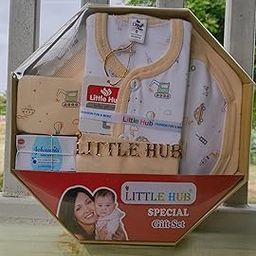 Little Hub Baby Gift Set, Special Clothing and Bath Set with Baby Soap (Peach)-image-3