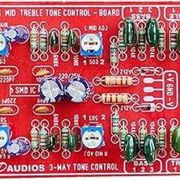 Ultra Digital Mid Bass Treble Board. 3Way Tone Control Gain and Mid Frequency Adjustable Preset. Volt Dc15v To 40v Max Dual Supply-24