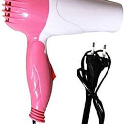 Professional Dryer NV-1290 Hair Dryer With 2 Speed Control For WOMEN and MEN, Electric Foldable Hair Dryer 1000 Watts (Pink and White)_AB-image-48