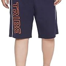 Plus Size Men's Regular Fit Cotton Solid Casual Loungewear Shorts-picture-15