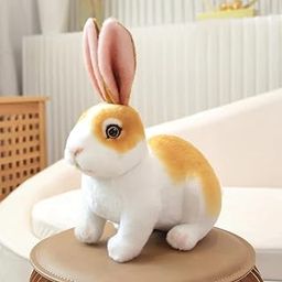 Tickles Cute Rabbit Soft Stuffed Plush Animals Toy for Kids Birthday Gift (Size: 35 cm; Color: White & Brown)-17