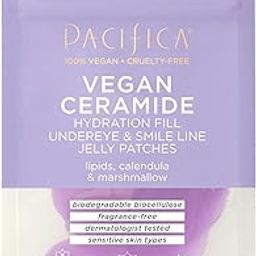 Pacifica Beauty Vegan Ceramide Hydrating Under Eye & Smile Line Jelly Patches, For Puffy Eyes, Supports Fine Lines and Wrinkles, Eczema Association Approved, Safe for Sensitive Skin, Fragrance Free-image-20