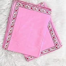 BASEMENT TO ATTIC DECOR Topsheet for Summer AC Blanket |Chaddar | chaddar odhne wali Cotton | 100×60"(Single Set of 2) (Rose Pink)-16
