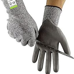Cut Resistant Gloves PPE Level 5 Protection - EN388 Certified - Safety Gloves for Cutting and Slicing - High Performance (XL)-image-45
