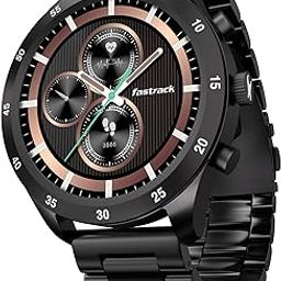 Fastrack Magnus FX2 Smart Watch, 3.35 CM TFT Display, Functional Crown, SingleSync BT Calling, AI Voice Assistant, DND & Power Saving Mode, 650 Nits, 100+ Sports Mode & Smartwatch Faces, IP67 (Black)-2