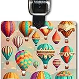 Lentikart 3D Lenticular Luggage Tag 1 Piece | Colourful Hot Air Balloon | Luggage/Bag/Travel ID Label Tags for Suitcase & School Bags-13