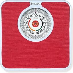 SUVARNA Moon Body Weight Machine - Dial Rotating Heavy Gauge Analog Body Weight Scale | 130 KG Limit | 1 Year Warranty | Model Moon-130HotPink-image-83