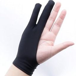 Generic 2 Finger Drawing Anti-fouling Glove for Graphics Tablet, Paper Sketching,-27