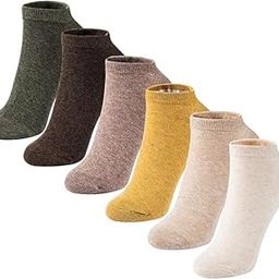 Womens Ankle Socks Soft Pure Cotton Low Cut Athletic Casual Mutil Color No Show Socks for Women 3/6/12 Pack-image-88