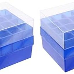 GLEAVI 2pcs Tube Box Tube Case Small Stand Tube Rack Micro Tubes Holder Shelf Bracket Tray Vials Storage Tube Cryogenic Cryobox Pp Plastic-20