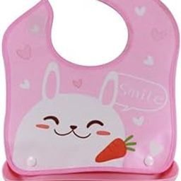 Syga Baby Bib 1 Piece Waterproof Silicone Roll up Washable Baby Feeding Eating Bib for 6 Months to 2 Years Unisex Baby (Multicolour)-image-26