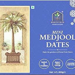 Rootstock Mini Medjool Dates 400gm, Premium Khajoor/Khajur Dates in Fresh, Naturally Sweet and Soft, Rich in Fiber and Antioxidants, Perfect for Snacks and Weight Management Fresh and Delicious-image-90