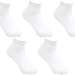 Premium Cotton,Non-Slip Ankle Socks, 5 Pairs, Black, Moisture Wicking, Reinforced Heel, Seamless Toe, Odour-Resistant-image-15