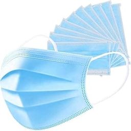 MADISON Melt-Blown Fabric Disposable Face Mask with Nose Clip (Blue, Pack of 100) for Unisex-image-74