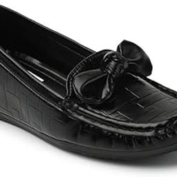 Women's Flats Slip-On Loafers with Bow Detail-image-19