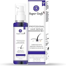 SUPER COSFE Professional Hair Serum | wih Natural Oil Extracts - Argan Oil, Olive Oil | For Hair Breakage & Hair Fall Control | Frizz-Free, Smooth & Manageable Hair | For Men and Women, 100ML-37