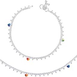 Silver Plated Traditional Anklets Alloy Payal - Classic and Stylish for Women and Girls-picture-54