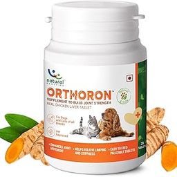 Natural Remedies Orthoron Joint Supplement for Dogs & Cats, Relieves Limping & Stiffness, Enhances Joint Movement, Real Chicken Liver, All-Natural & Safe, Easy to Feed, 28 Palatable Tablets- Pack of 1-image-69