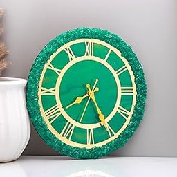 Resin Clock for Home, Living Room, Bedroom, Office, Kitchen Wall Decoration - Unique Timepiece for Stylish Home Decor Clock (12/12')-image-39