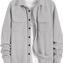 Men's Full Sleeve Corduroy Striped Casual Jacket, Ideal for Everyday Stylish Outfits-picture-34