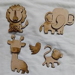 Skpartcraft MDF Animal Cutouts, 2-3 Inches, 3mm Thick, DIY Craft Supplies for Kids Activities and Workshops-image-60